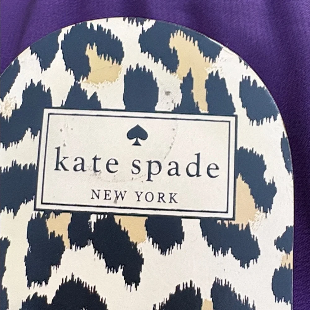 Kate Spade Leopard Print Black and Tan Sandals